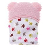 Maxbell 2Pcs Baby Teething Mitten Silicone Mitt Bite Training Glove Teether