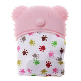 Maxbell 2Pcs Baby Teething Mitten Silicone Mitt Bite Training Glove Teether