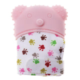 Maxbell 2Pcs Baby Teething Mitten Silicone Mitt Bite Training Glove Teether