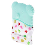 Maxbell 2Pcs Baby Teething Mitten Silicone Mitt Bite Training Glove Teether