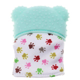 Maxbell 2Pcs Baby Teething Mitten Silicone Mitt Bite Training Glove Teether