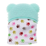 Maxbell 2Pcs Baby Teething Mitten Silicone Mitt Bite Training Glove Teether