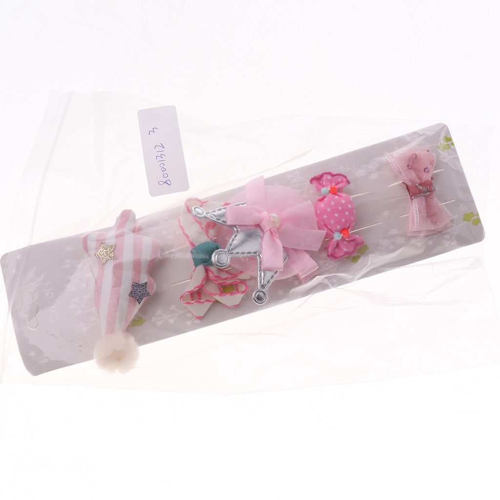 Maxbell Hair Clip Hairpin Baby Girls Kids Barrette Rope Sides Accessories Pink tree