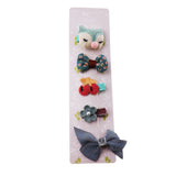 Maxbell Hair Clip Hairpin Baby Girls Kids Barrette Rope Sides Accessories Green penguins