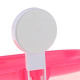 Bathroom Shower Soap Dish Holder Self Adhesive Box Case Fast Draining Red