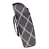 Maxbell Baby Thermal Feeding Insulation Bottle Tote Stroller Hang Bags Gray Check