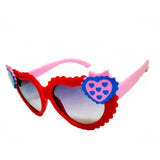 Heart Style Cartoon Baby Girls Kids Outdoor Sunglasses Red Pink