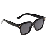 Max Classic Sunglasses KIDS Girls Boys Plastic Frame UV400 Black+Grey