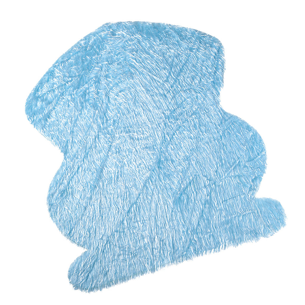 Maxbell Faux Fur Blanket Photography Baby Photography Props Mat Background blue