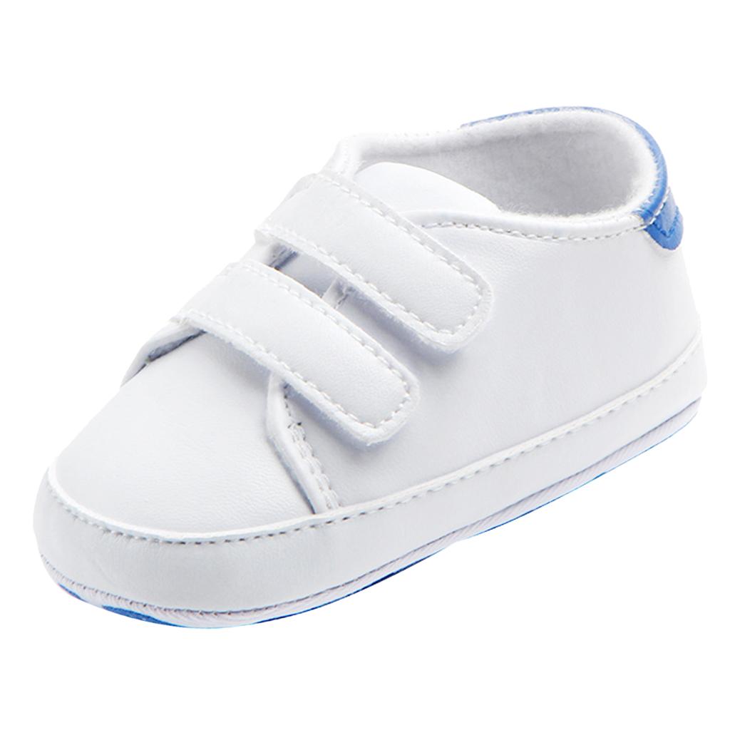 Maxbell  Soft Sole Anti-Slip Prewalker Toddler Crib Shoes Sneaker 12-18M Blue