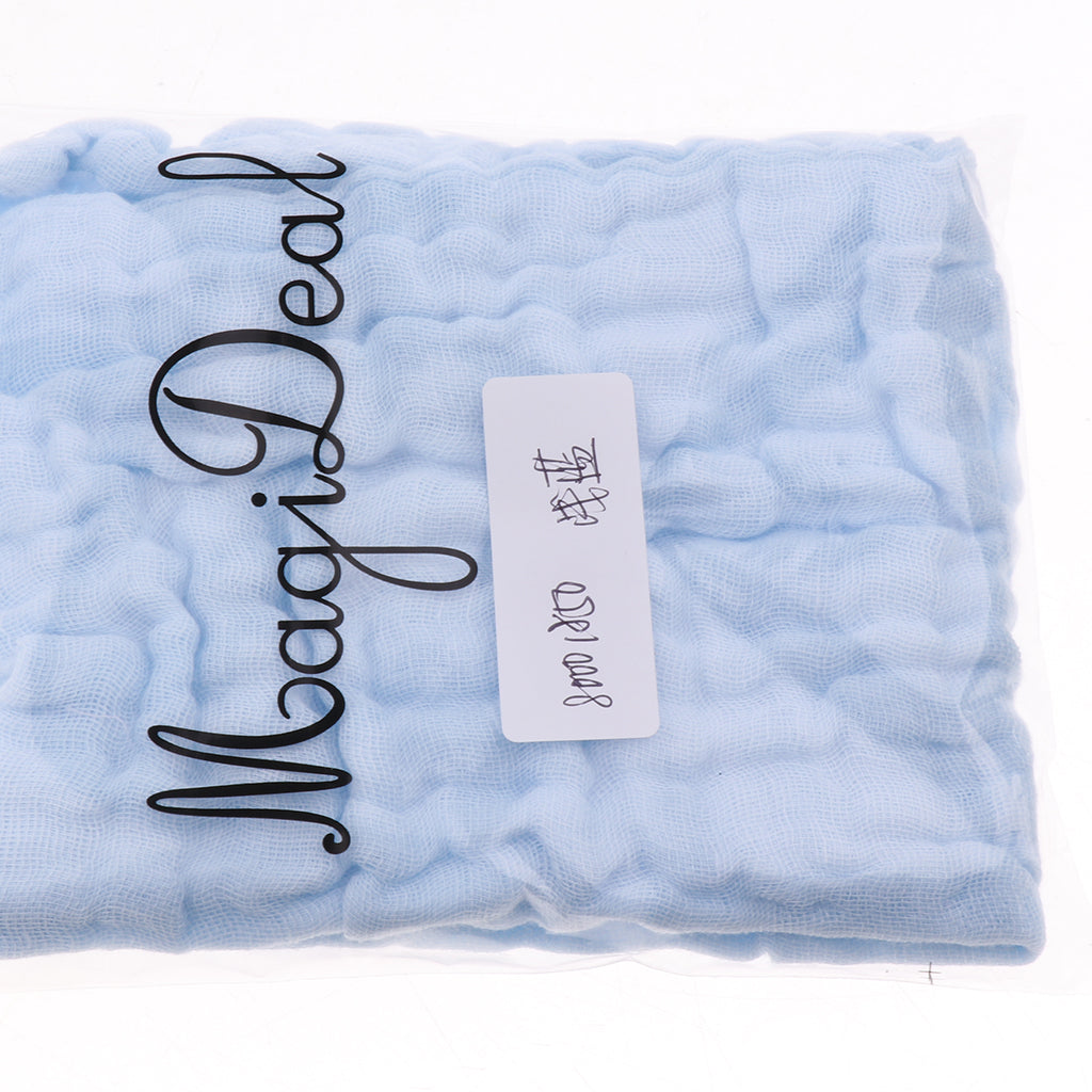 Maxbell Baby Handkerchief Gauze Nursing Towel Clean Infants Feeding Towel Light blue