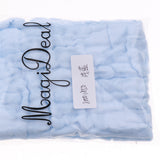 Maxbell Baby Handkerchief Gauze Nursing Towel Clean Infants Feeding Towel Light blue