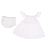 Maxbell Baby Girls Summer Lace Dress Tops+ Pants Outfits Clothes Set 6-12M White