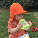 Maxbell Kids Baby Boys Girl Flap Sun Protection Swim Hat Cap L Orange