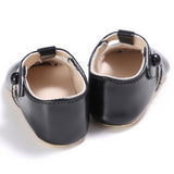 Baby Girl Leather Shoes Toddle Anti-slip Prewalker Sandals 12-18M Black