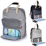 Maxbell Waterproof Mummy Nappy Diaper Bag Baby Travel Changing Nursing Backpack Gray