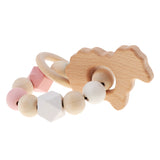 Maxbell Safe Wooden Baby Teether Wood Teething Bracelet Rings Sheep