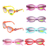 Butterfly Style Cartoon Baby Girls Kids Outdoor Sunglasses Purple