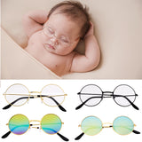 Maxbell Baby Boy Girl Flat Glasses Photography Props Gentleman Studio Shoot Black