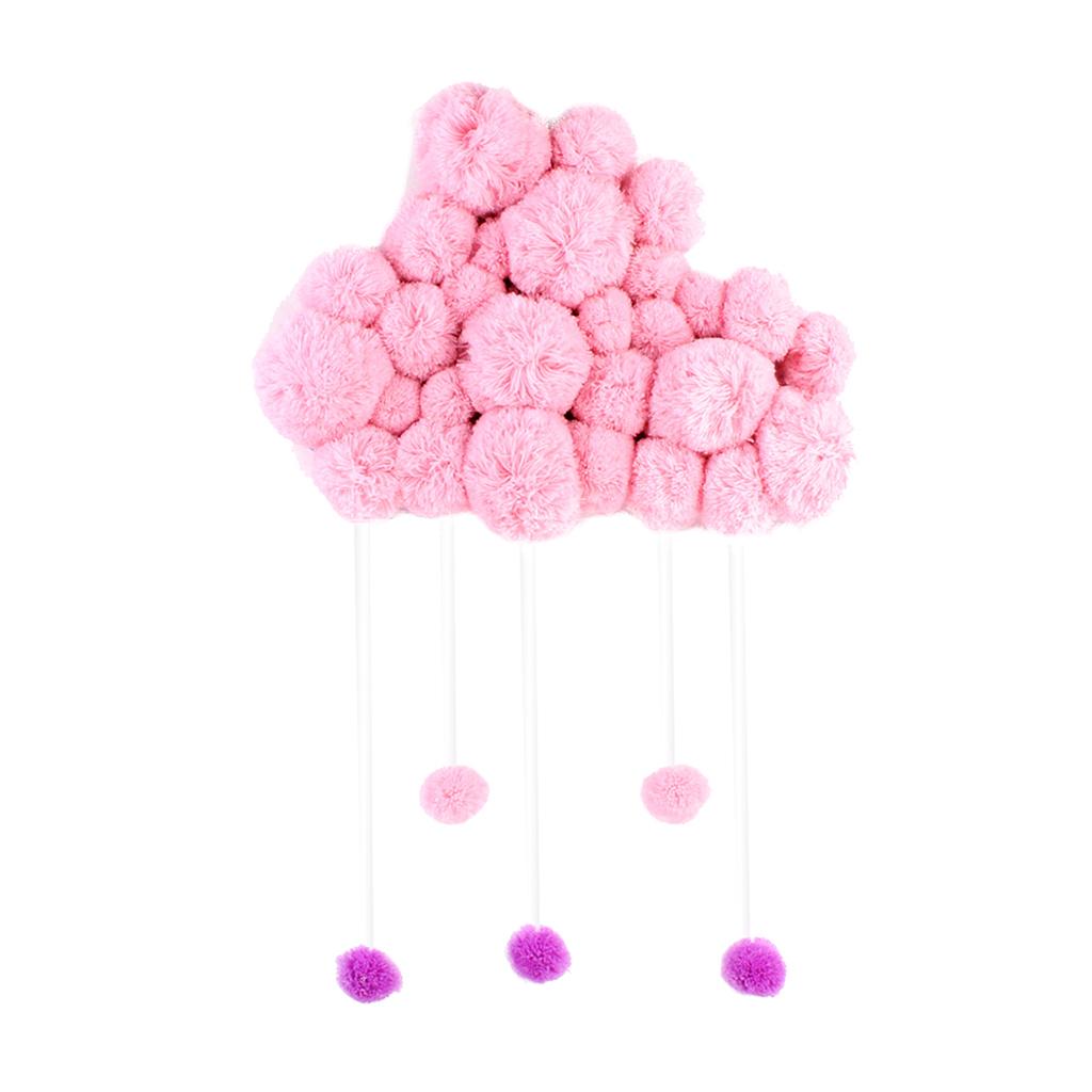 Maxbell Baby Kids Room Nursery Home Cloud Raindrop Wall Mural DecorPink