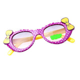 Heart Shape Cartoon Baby Girls Kids Outdoor Sunglasses Purple Yellow