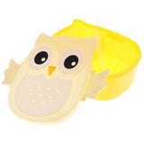 Max Cartoon 2 Compartment Bento Lunch Box Containers Yellow