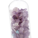 Max Wedding Preserved Hydrangea Flower Glass Display Valentines Gifts Purple