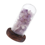 Max Wedding Preserved Hydrangea Flower Glass Display Valentines Gifts Purple