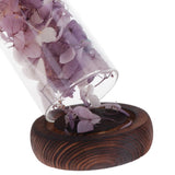 Max Wedding Preserved Hydrangea Flower Glass Display Valentines Gifts Purple