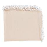 Maxbell Soft 100% Cotton Muslin Prom Prom Swaddle Blanket for Baby Beige