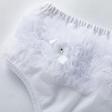 Maxbell Baby Girls Shorts Pants Diaper Cover BloomersM for 0-6Months White