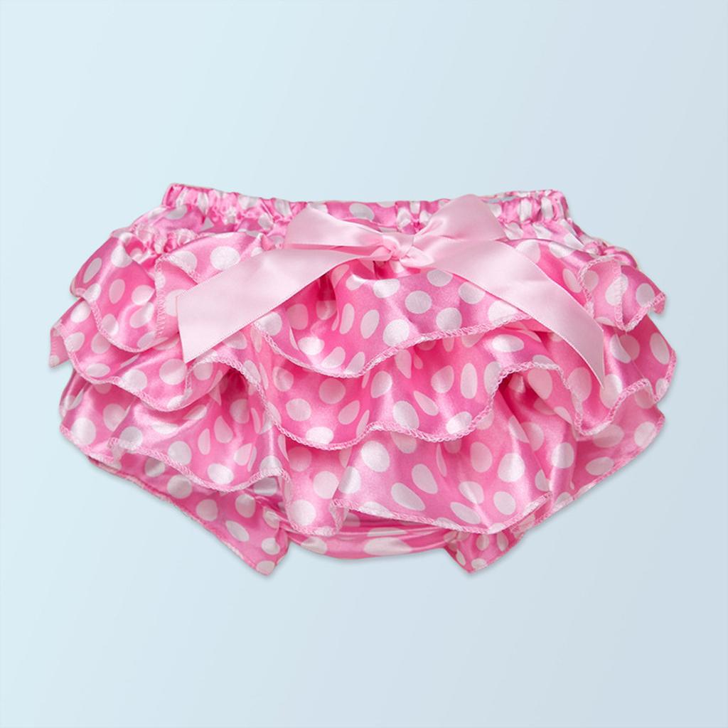 Maxbell Baby Infant Pants Bow Print PP Shorts M( 0-6 Months ) Pink wave point