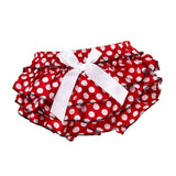 Max Baby Infant Pants Bow Print PP Shorts XL ( 12-24 Months ) Red wave point