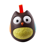 Maxbell Kids Tumbler Toys Hanging Owl Rattle Baby Roly Poly Rolling Eyes Toys Brown