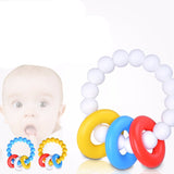 Maxbell Baby Teething Toys BPA Free Children's Silicone TeethingBracelet White