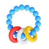 Maxbell Baby Teething Toys BPA Free Children's Silicone TeethingBracelet Blue