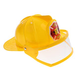 Maxbell Kid Pretend Play Fireman Safety Helmet Firefighter Hat Costume Party Role Playing Toy –Yellow