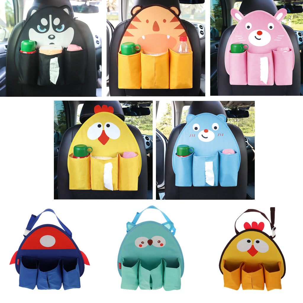 Maxbell Children's Cartoon Car Storage Bag Animal Tissue BoxHusky