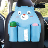 Max Children's Cartoon Car Storage Bag Animal Tissue Box  Blue Bear