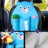 Max Children's Cartoon Car Storage Bag Animal Tissue Box  Blue Bear