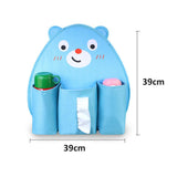 Max Children's Cartoon Car Storage Bag Animal Tissue Box  Blue Bear