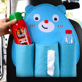 Max Children's Cartoon Car Storage Bag Animal Tissue Box  Blue Bear