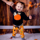 Maxbell Baby Boy Girl Halloween T-shirt Tops+Pants Outfit 2pcs Clothes Set 12Months