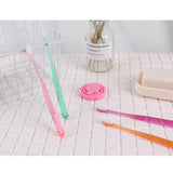 Maxbell Portable Silicone Expandable Collapsible Travel Cup With Toothbrush Rose Red