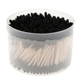 Maxbell Double Heads Cotton Swabs, 500pcs, Black Color 3.0''