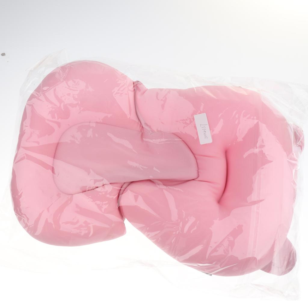 Maxbell Baby Bath Tub Pillow Pad Air Cushion Floating Seat Shower Mat Pink