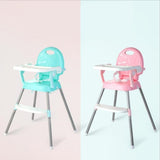 Maxbell Baby Feeding High Chair Table Seat Booster Foldable Children Infant Pink