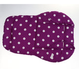 Maxbell Baby Pushchair Stroller Kids Seat Pad Pram Liner Cushion Mat Purple Dot