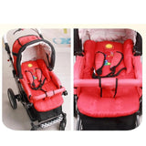 Maxbell Baby Thick Stroller Pram Pushchair Mat Seat Cushion Pad Liner Cover Red