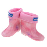 Waterproof Shoes Baby Rain Boots Kids Rain Shoes Pink Inner Length 18cm